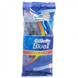Станок одноразовый для бритья, Gillette (Жиллет) 5 шт блю 2 плюс ультра грип