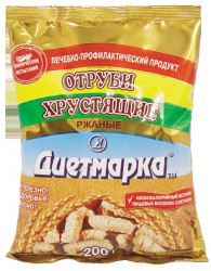 Отруби, Диетмарка 200 г ржаные