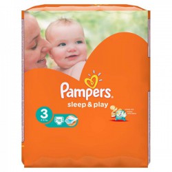 Подгузники, Pampers (Памперс) 3-6 кг р. 2 №88 слип энд плей мини