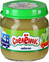 Пюре Спеленок кабачок без сахара с 4 мес 80 г